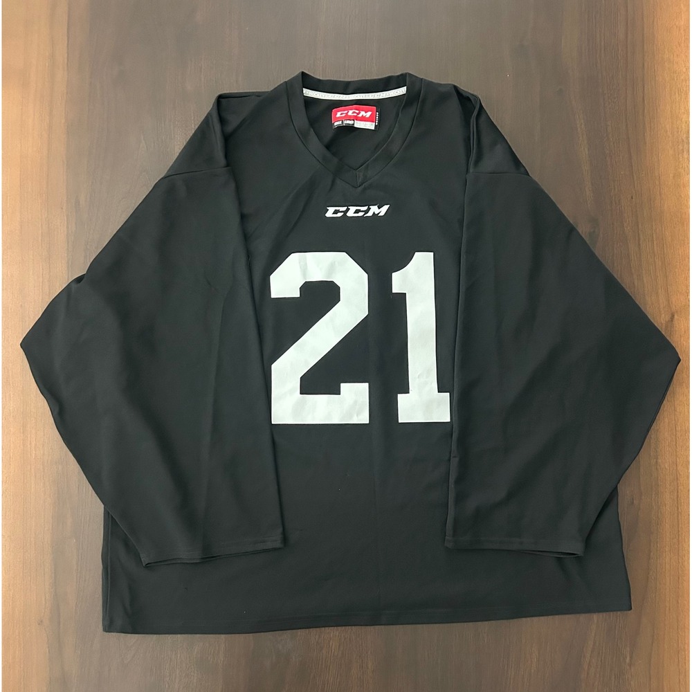 CCM Senior Goalie Hockey Jersey Black Number 21 Hockey Showcase Mens Size Senior